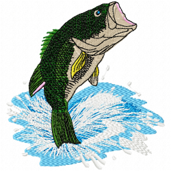 Fishes Embroidery Design 10 Fishes Embroidery Design 10